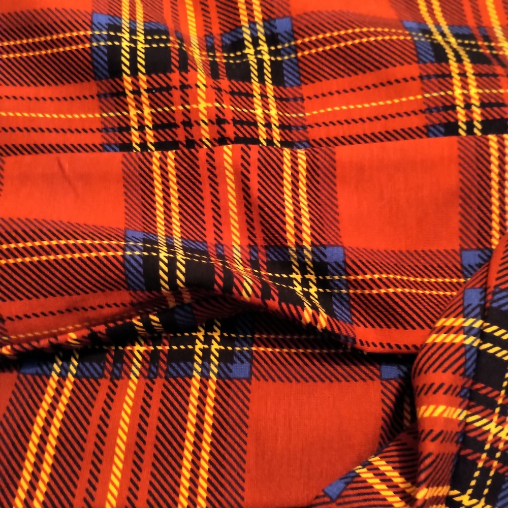 🆕BETSEY JOHNSON RED PLAID PREMIUM PONTE BLAZER - Picture 10 of 11